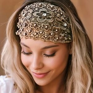 WORLD MARKET BOHEMIAN/GYPSY LACE HEADBAND